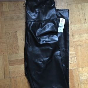 Faux leather leggings